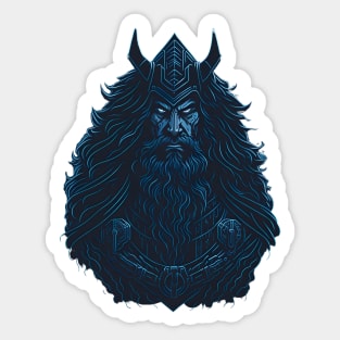 Sci Fi Viking Odin Sticker